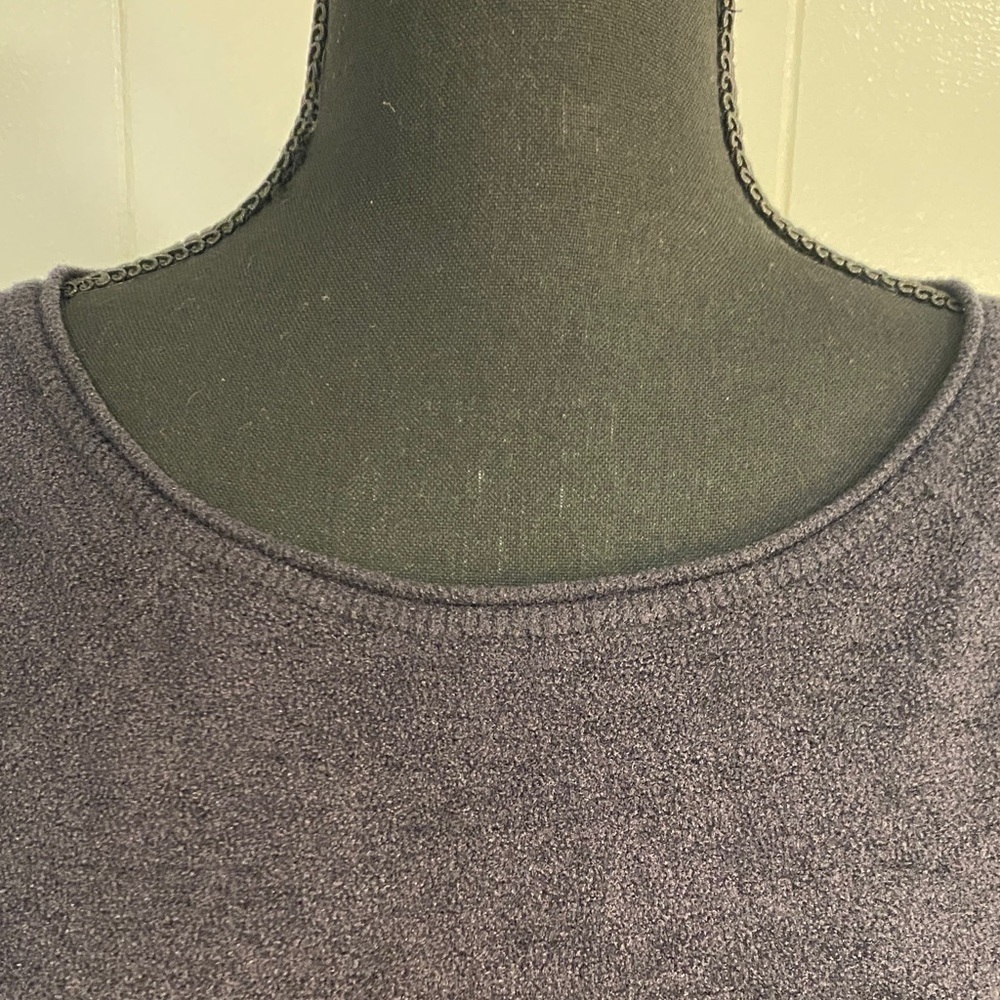 Barefoot Dreams CozyChic Ultra Lite Crewneck Black Sweater Size Small - Picture 6 of 12